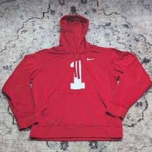 Nike Therma-FIT Ohio State Buckeyes Hoodie Red Pullover Sweatshirt Small